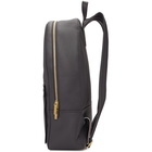 Thom Browne Grey Structured 4-Bar Stripe Backpack