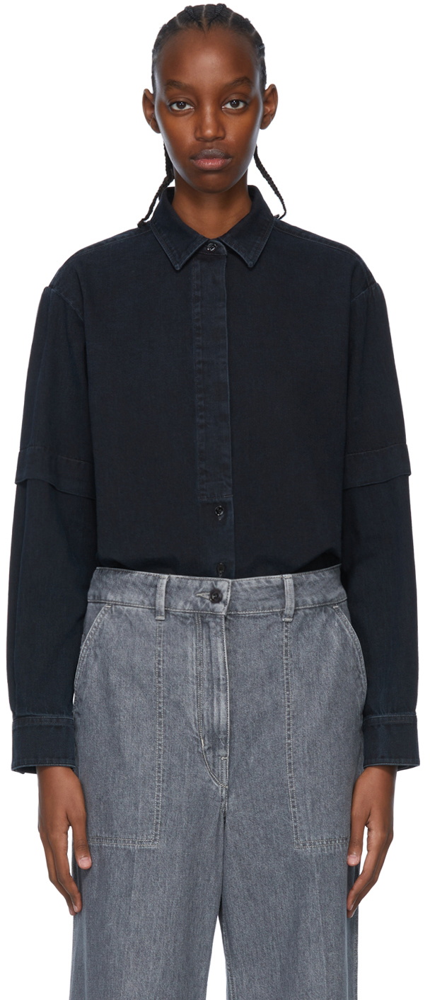 Lemaire Navy Denim Shirt Lemaire