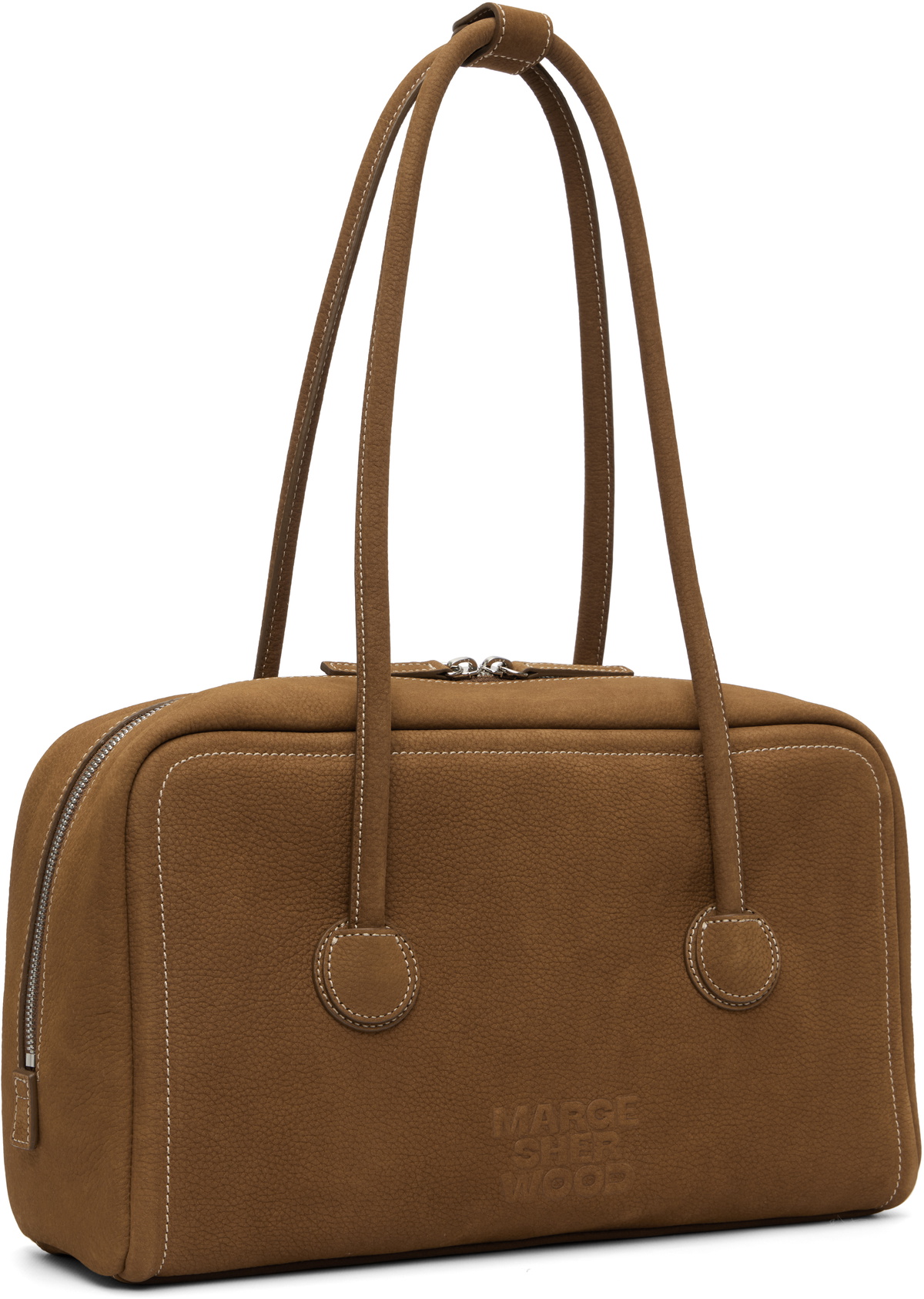 MARGESHERWOOD Brown Soft Boston Bag