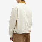 Loewe Men's Denim Work Jacket in Ecru