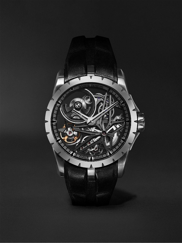 Photo: Roger Dubuis - Excalibur MB Automatic Skeleton 42mm Ceramic and Leather Watch, Ref. No. DBEX0955
