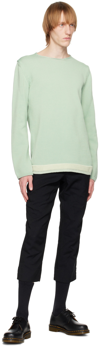 Comme des Garçons Homme Deux Green Crewneck Sweater