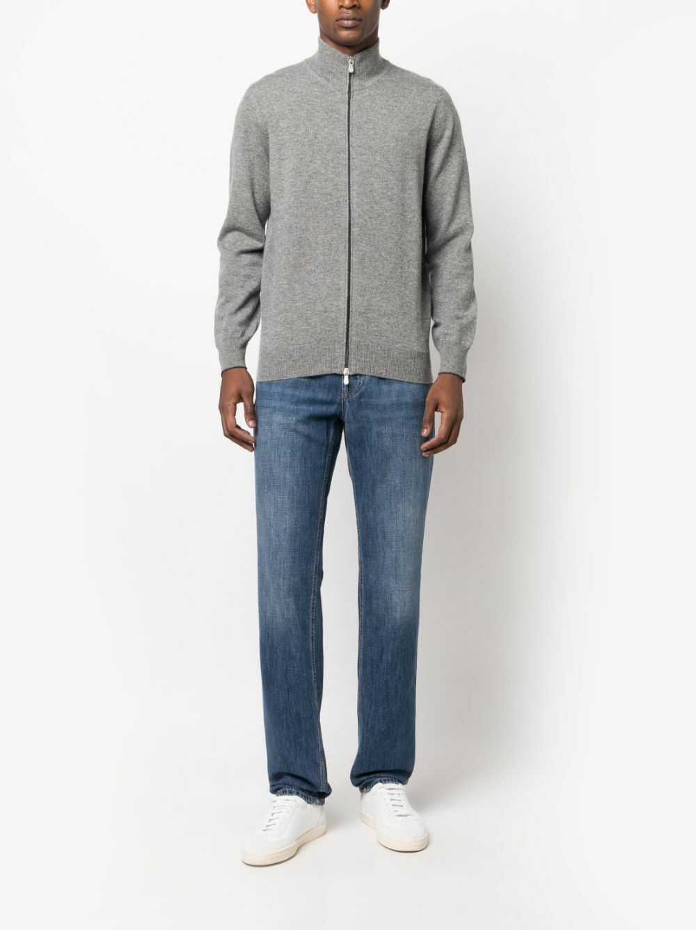 BRUNELLO CUCINELLI - Zipped Cashmere Cardigan Brunello Cucinelli