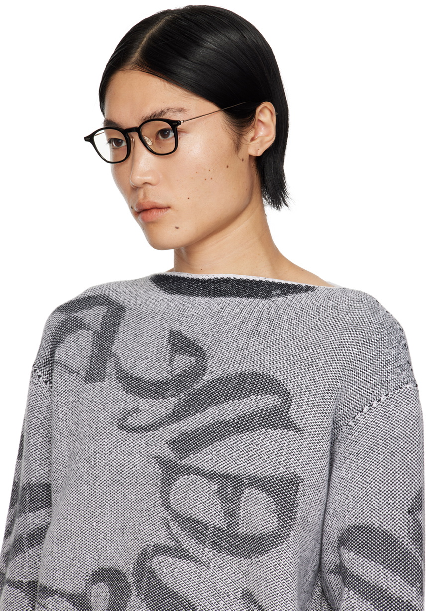 YUICHI TOYAMA. Black & Gold Kikusui Glasses