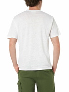 MC2 Saint Barth Man Linen Jersey T-shirt Ecstasea With Capri Placed Print And Embroidered Pocket