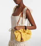 Aquazzura Paradise raffia clutch