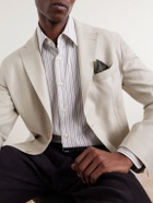 Eleventy - Stretch Linen, Wool and Silk-Blend Suit Jacket - Neutrals