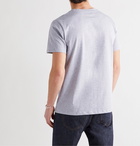 A.P.C. - Hartman Logo-Embossed Mélange Cotton-Jersey T-Shirt - Gray