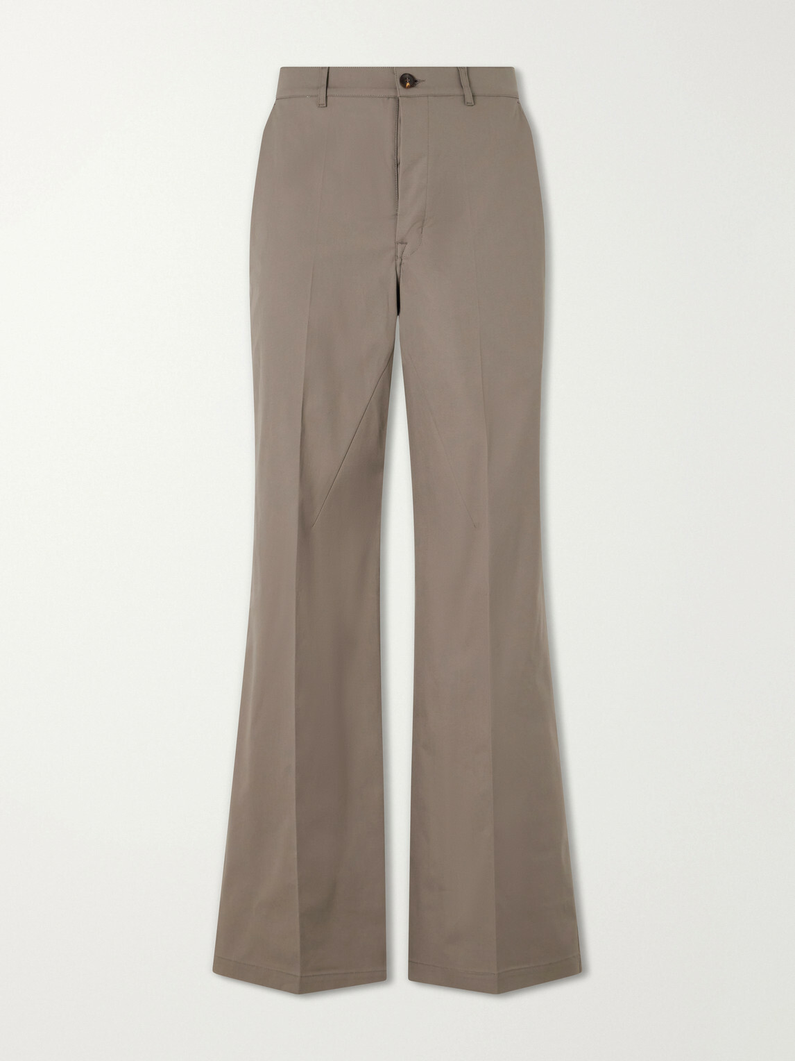 Rick Owens - Wide-Leg Cotton-Blend Canvas Trousers - Neutrals