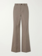 Rick Owens - Wide-Leg Cotton-Blend Canvas Trousers - Neutrals