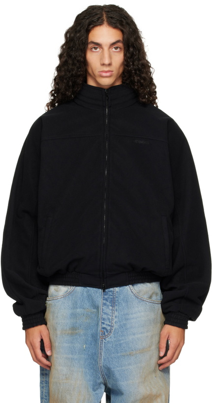Photo: VETEMENTS Black Out Fleece Jacket