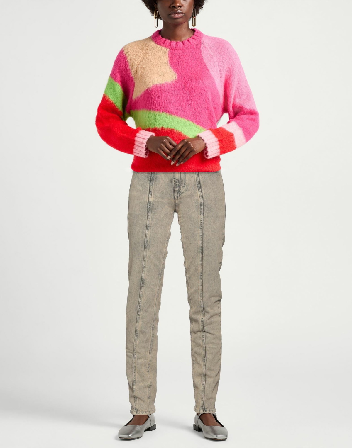 Marant Étoile Womens Jeans Sand