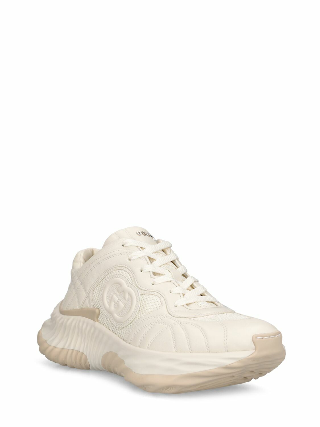 GUCCI - 65mm Ripple Leather Sneakers Gucci