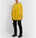 Balenciaga - Oversized Velour Sweater - Yellow