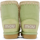 Mou SSENSE Exclusive Kids Green Boots