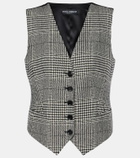 Dolce&Gabbana Prince of Wales check wool-blend vest