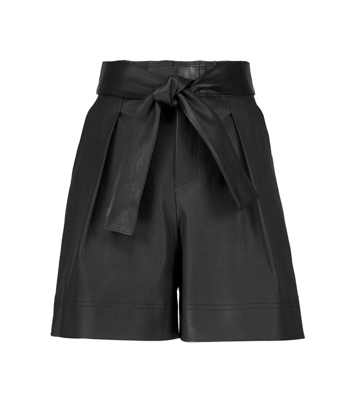 Photo: Stouls Eloise leather paperbag shorts