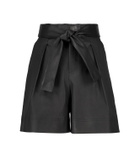 Stouls Eloise leather paperbag shorts