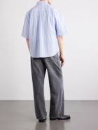 3sixteen - Striped Cotton-Poplin Shirt - Blue