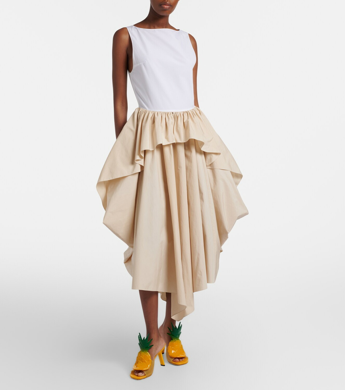 Loewe Paula's Ibiza cotton poplin midi dress