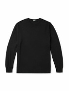 A.PRESSE - Cotton and Cashmere-Blend Jersey T-Shirt - Black