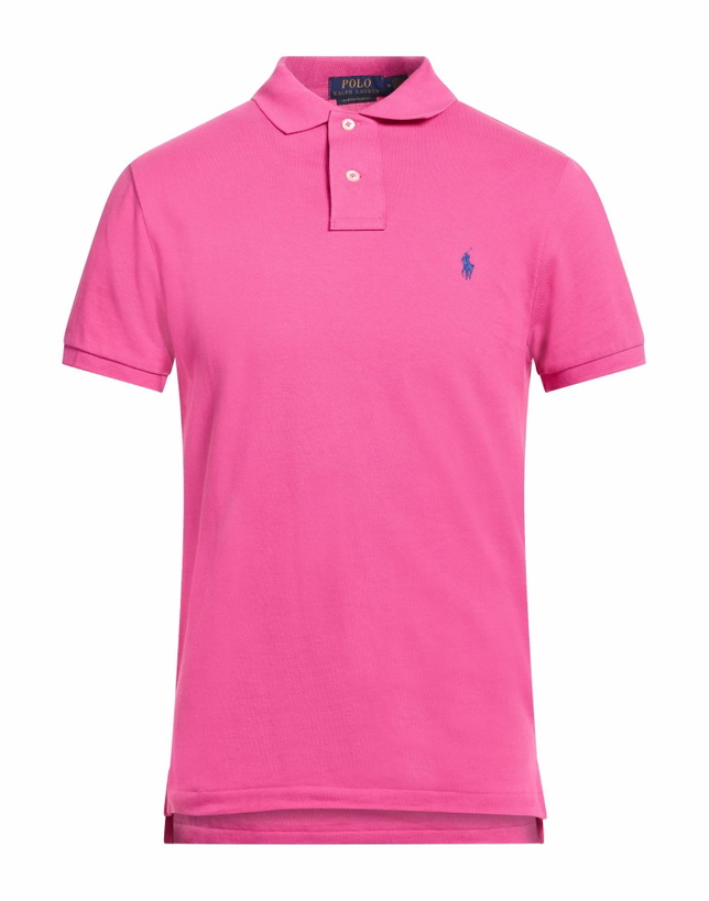 Photo: Polo Ralph Lauren Custom Slim Fit Mesh Polo Shirt Mens Polo shirt Fuchsia