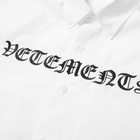 VETEMENTS Gothic VETEMENTS Shirt