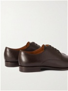 HUGO BOSS - Lisbon Leather Derby Shoes - Brown