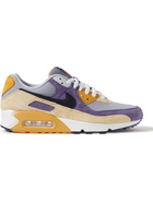 Nike - Air Max 90 NRG Suede and Leather-Trimmed Mesh Sneakers - Neutrals