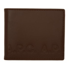 A.P.C. Brown Aly Logo Wallet