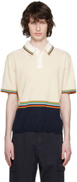 Paul Smith Beige Signature Stripe Polo