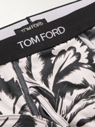 TOM FORD - Printed Stretch-Cotton Briefs - Black