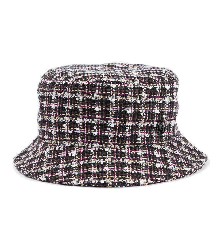 Photo: Maison Michel Axel checked bouclé bucket hat