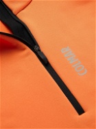 Colmar - Slim-Fit Logo-Print Stretch-Jersey Half-Zip Base Layer - Orange