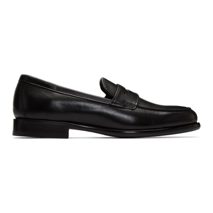 Photo: Officine Generale Black Mika Penny Loafers