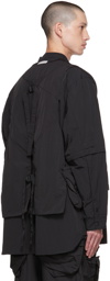 Archival Reinvent Black 'Vest Shirt' 1.0 Jacket