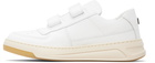 Acne Studios White Velcro Strap Sneakers