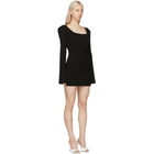 The Attico Black Liz Mini Dress