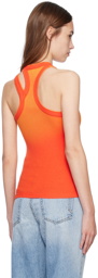 COTTON CITIZEN Orange Verona Cut Out Tank Top