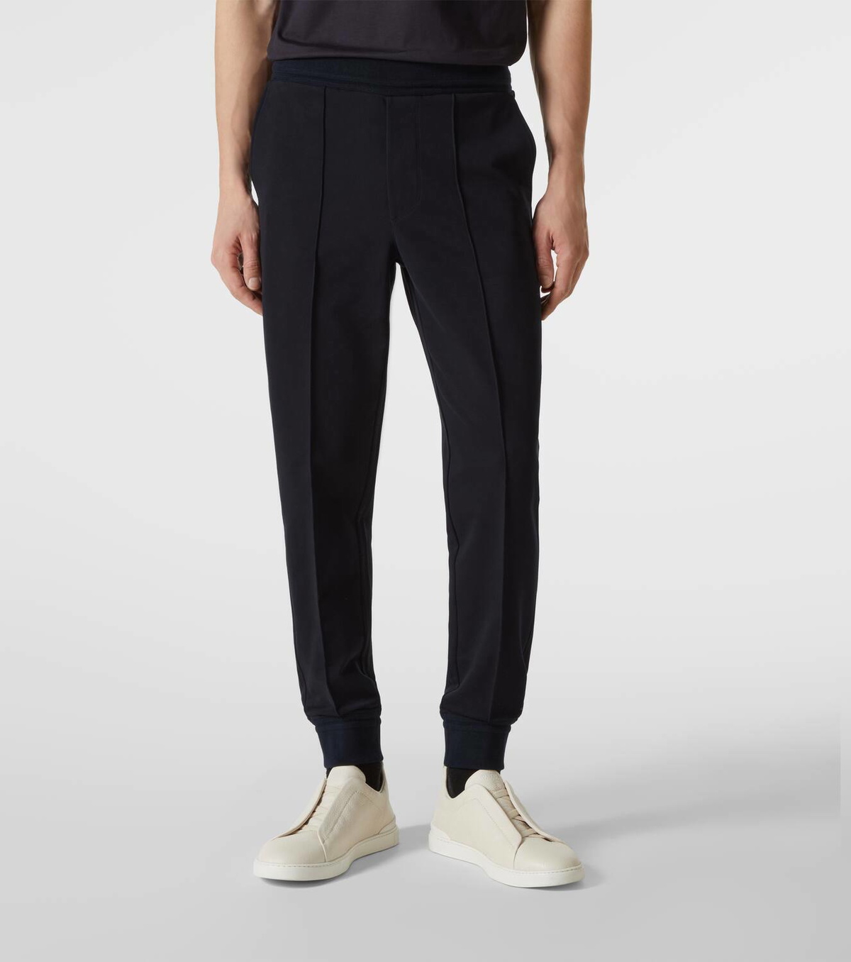 Zegna Cotton-blend jersey sweatpants