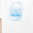 Alexander McQueen Men's Sketch Skull Print T-Shirt in White