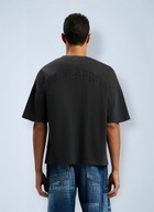 Palm Angels Curved Logo Loose Collar T-Shirt
