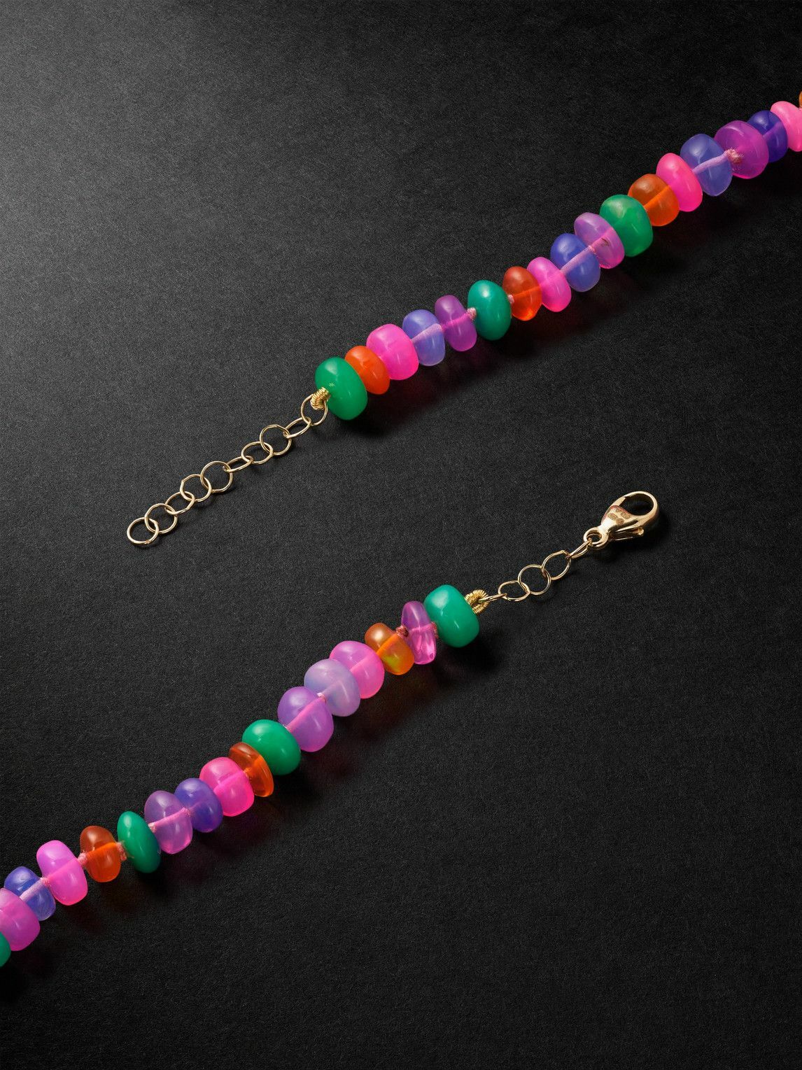 JIA JIA - Jumbo Gold Rainbow Opal Necklace