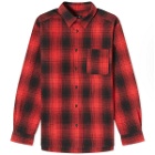 A.P.C. Malo Check Overshirt in Red