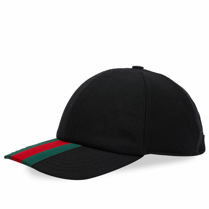 Photo: Gucci Men's Web Baseball Cap in Black
