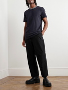 Moncler - Slim-Fit Logo-Jacquard Cotton-Jersey T-Shirt - Black