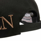 Alexander McQueen Men's Side Logo Cap in Black/Beige