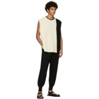 Homme Plisse Issey Miyake Black Combi Knit Tank Top