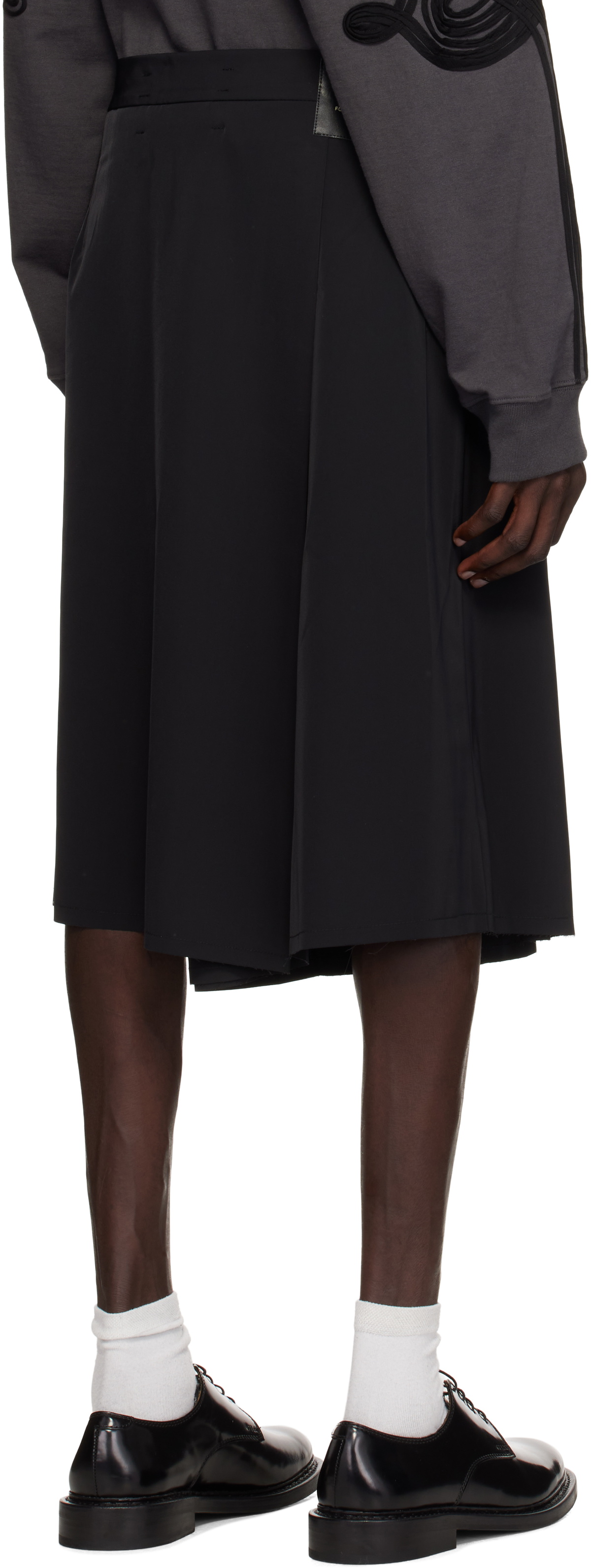 Song for the Mute Black Pleated Shorts