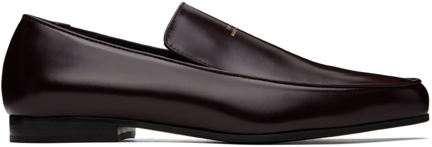 TOTEME Burgundy 'The Oval' Loafers Toteme